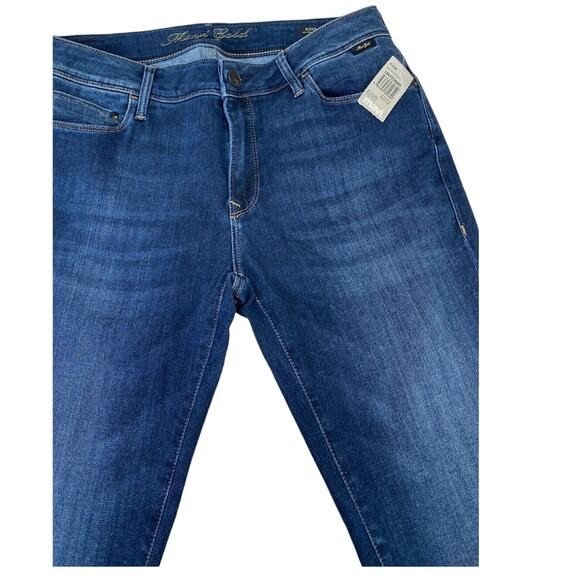 Mavi Gold Women's Alexa Mid Rise Skinny Jeans In Gold Deep Tencel 27 NWT - Picture 4 of 6